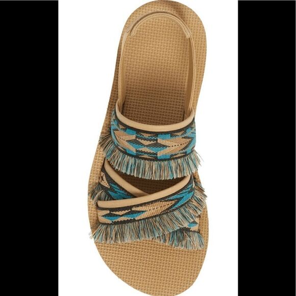 Teva Flatform Ceres Sandals in Double Diamond Teal Blue Size 7 ; 8 ; 9 new - Picture 8 of 15